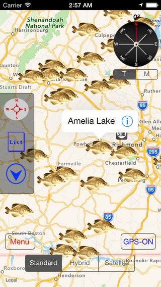 Virginia: Fishing Lakes