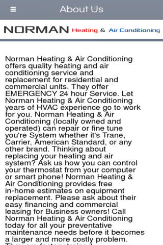 Norman Heating And Air Conditioning screenshot 2