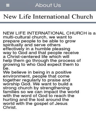 New Life International Church screenshot 2