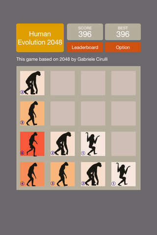 Human Evolution 2048 screenshot 2