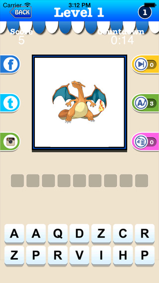 Pokemon Edition Trivia - Pocket Character Guessing Quiz