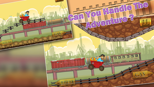 【免費遊戲App】Speedy Gold Miner : Rail Rush Pro-APP點子