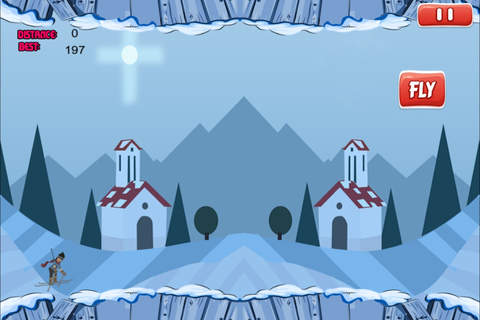 A Skiing Through The Grounds - Fly In The Snow Mountains Like A Bird PRO screenshot 4