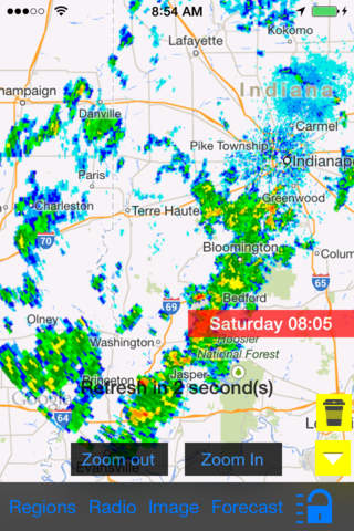 Indiana/US NOAA Instant Radar Finder/Alert/Radio/Forecast All-In-1 - Radar Now screenshot 2