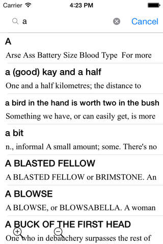 Dictionary of Idioms, Slangs, Phrases & Pictures screenshot 3