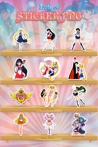 KeyCCMGifs – Pretty Manga & Anime : Gifs , Animated Stickers and Emoji For Sailor Moon Keyboard screenshot 3
