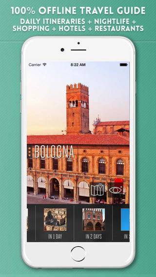 Bologna Travel Guide with Offline City Street Maps