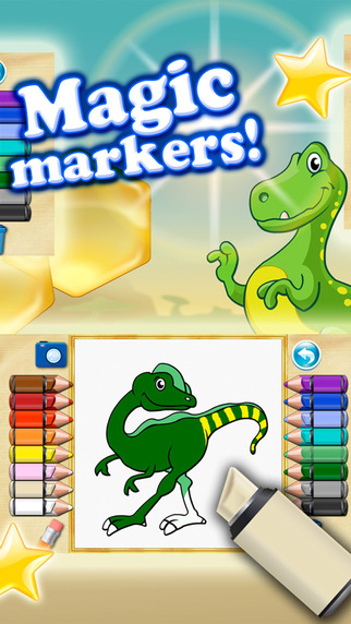免費下載遊戲APP|Coloring books for toddlers Deluxe - Colorize jurassic dinosaurs and stone age animals app開箱文|APP開箱王