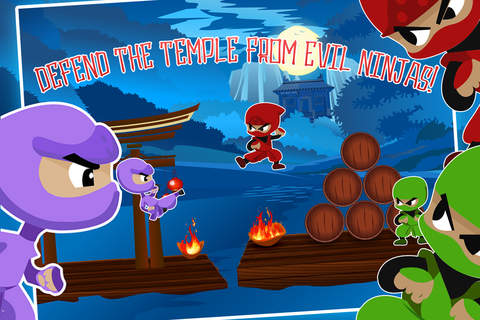 Little Ninja Run - Ninja Hero Warrior Vs. Angry Samurai Figther screenshot 2