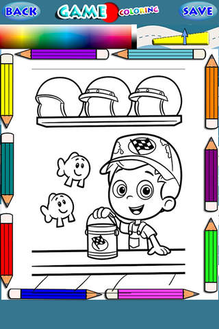 Coloring Drawing For Bubble Guppie Edition screenshot 2
