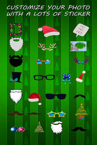 Xmas Dressup Photo Editing App: Use Mustache, Beard With Funny Xmas Stickers And Effects screenshot 3