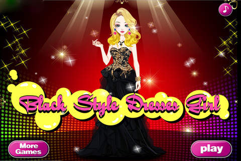 Black Style Dressup Girls Game screenshot 2