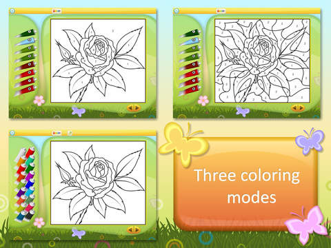 【免費遊戲App】Color by Numbers - Flowers-APP點子