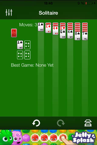 Solitaire - Classic Card Game, Klondike (Turn Three). screenshot 2
