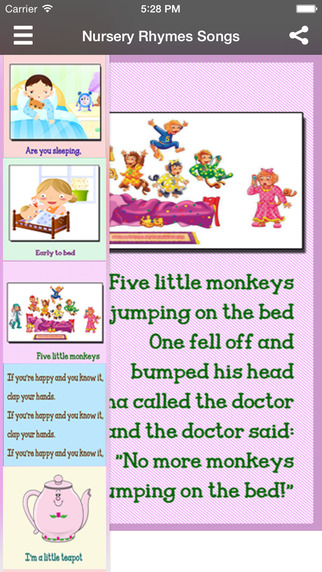 Nursery Rhymes Songs For Kids Using Flashcards