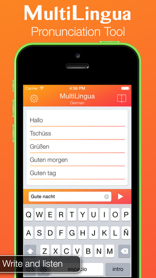 MultiLingua - Pronunciation Tool Spanish German French Chinese and many other languages