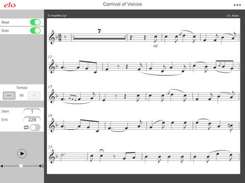 Carnival of Venice for Trumpet/ Cornet and Piano screenshot 3