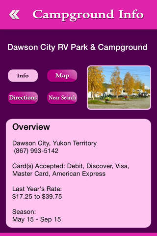 Yukon Territory Campgrounds screenshot 3