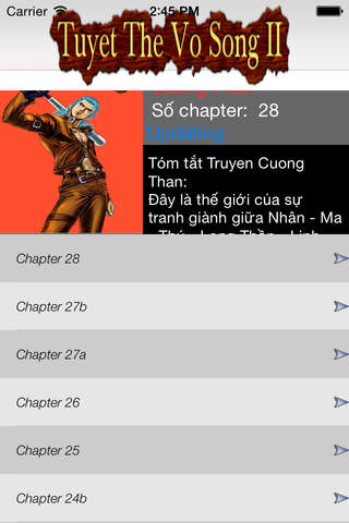 Manga Tuyet The Vo Song 2 screenshot 2