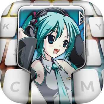 KeyCCMGifs – Manga and Anime : Keyboard Gif , Animated Music Stickers and Emoji Vocaloid Style 工具 App LOGO-APP開箱王