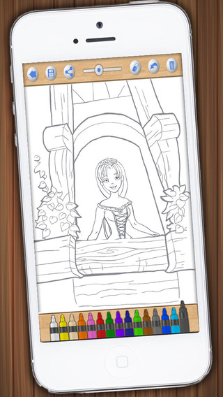 【免費攝影App】Paint Princess Rapunzel – Drawings of princesses to color-APP點子