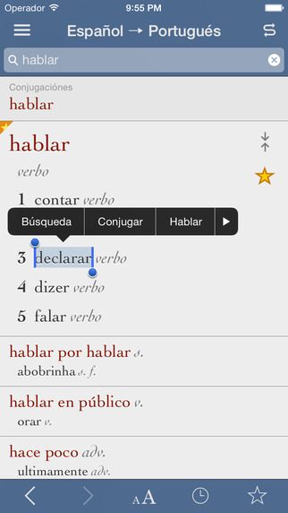 Spanish-Portuguese Translation Dictionary and Verbs