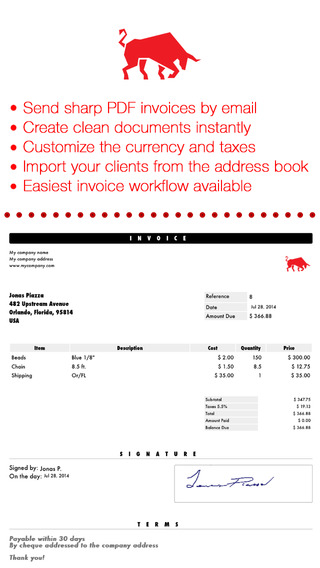 【免費財經App】Invoice Maker Platinum: mobile PDF Invoicing-APP點子