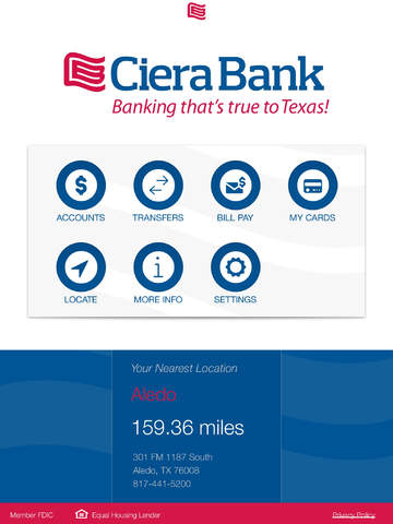 Ciera Bank Mobile Banking App For iPad