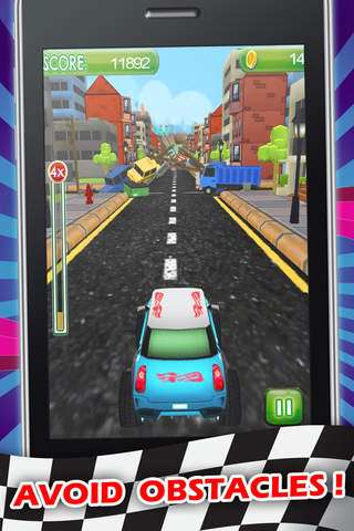 Motor Havoc City Nitro Dash - PRO - Fast Mini Obstacle Course Endless Car Race Game screenshot 3