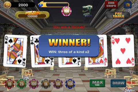 Video Poker: Pharaohs Gold Vegas Jackpot screenshot 4
