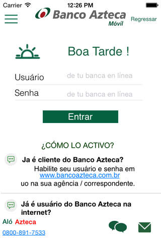 Banco Azteca Móvil Brasil screenshot 2