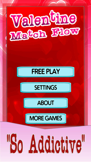 Valentine Match Flow - Candy Hearts and Chocolate Day Puzzle : Free Game Download