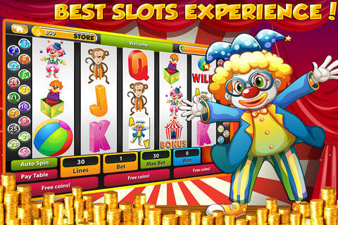 A The Funny Clown Slots - Play The Supreme Game PRO screenshot 2