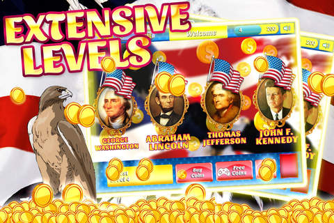 AAA Aamazing American Presidents Slots, Blackjack and Roulette - Money, Glamour and Coin$ screenshot 2