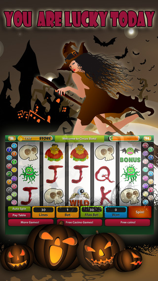 Aaah Horror Spin Casino Slots — Wild Halloween Gambling