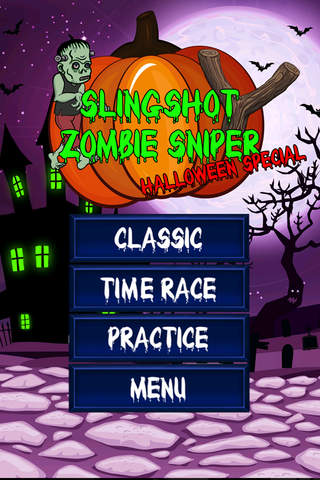 Slingshot Zombie Sniper - Halloween Special on the graveyard screenshot 3
