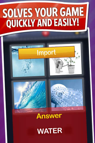 Cheat for 4 Pics 1 Word ~ get all the answers now with free auto game import! screenshot 2