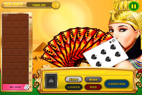 All-in Pharaoh's Fire High-Low Casino Blast A Way to Vegas Game Pro screenshot 3