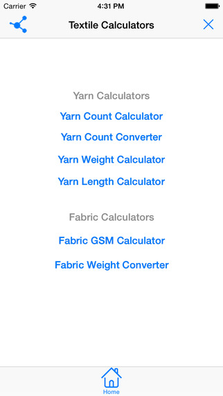 Textile Calculators