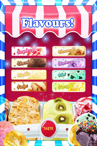 An Ice Cream Parlour Game FREE!! Make cones with flavours and toppings screenshot 4