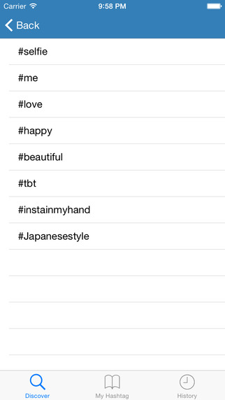 HashtagBook for Instagram - Make your own hashtag list