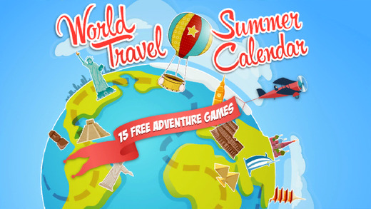 World Travel Summer Calendar 15 free adventure games