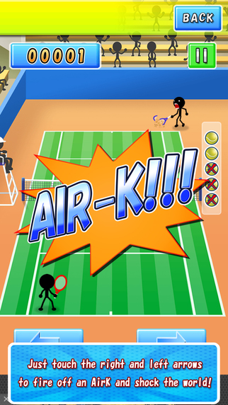 Air-K: Rapid-Fire Tennis