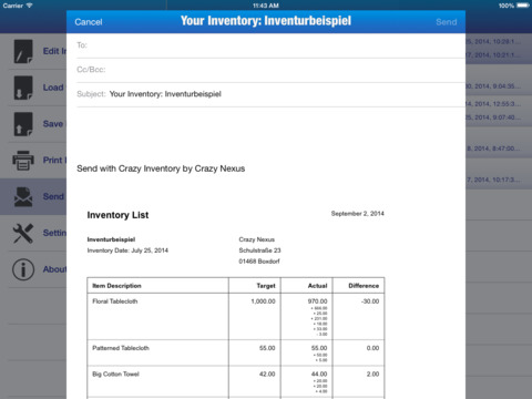 【免費商業App】Crazy Inventory - carries out inventories simply without much effort-APP點子