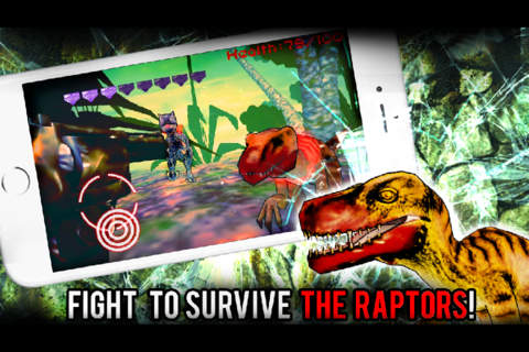 FREE Jurassic Raptor Revenge 3D - Dinosaur Horror Game screenshot 2