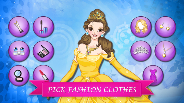 【免費遊戲App】Princess Make-up Salon - Pretty girl makeover game for girls and kids-APP點子