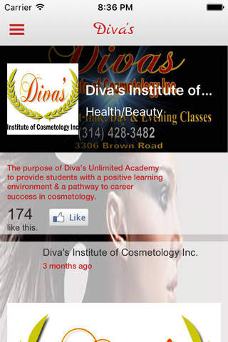 Diva's Institute of Cosmetology screenshot 2