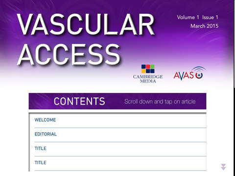 【免費醫療App】Vascular Access-APP點子