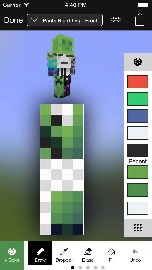 how to save skin from minecraft skin studio