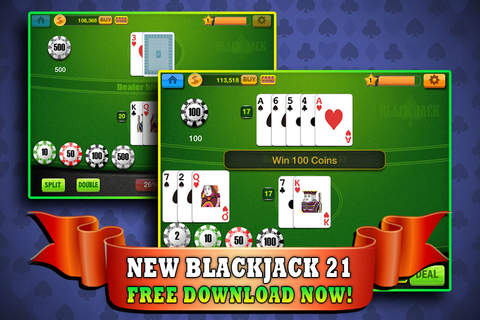 Blackjack 21 Reno - Play Online Casino and Number Card Game for FREE ! screenshot 3